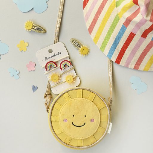 Rockahula Kids Vintage szivárvány és napocska hajgumik 4 db