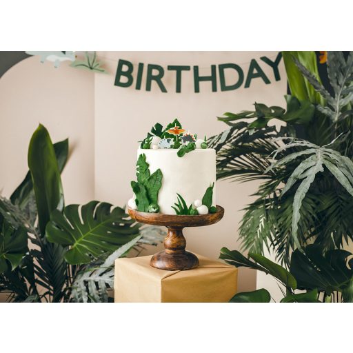 Party Deco Dinoszauruszok születésnapi gyertyák, 3 cm 3db