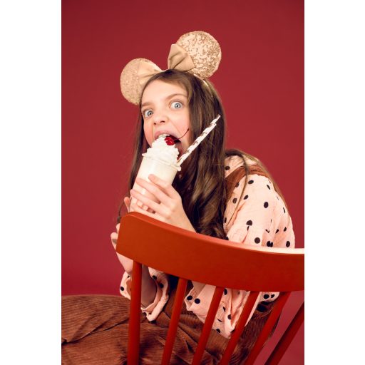 Party Deco Egér hajpánt natúr