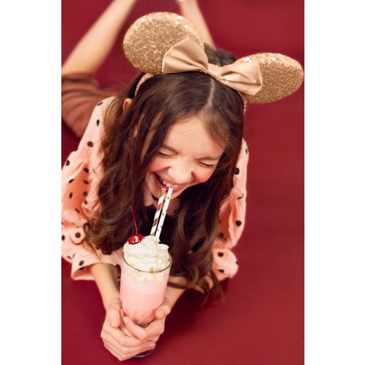 Party Deco Egér hajpánt natúr