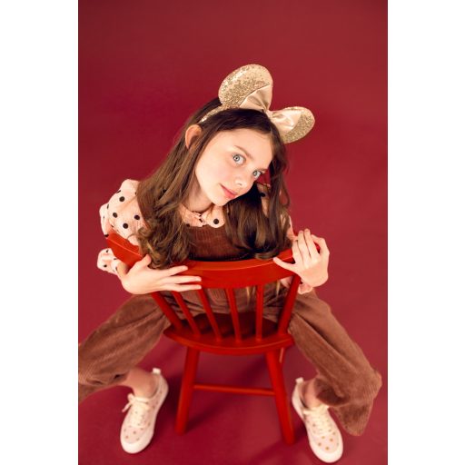 Party Deco Egér hajpánt natúr