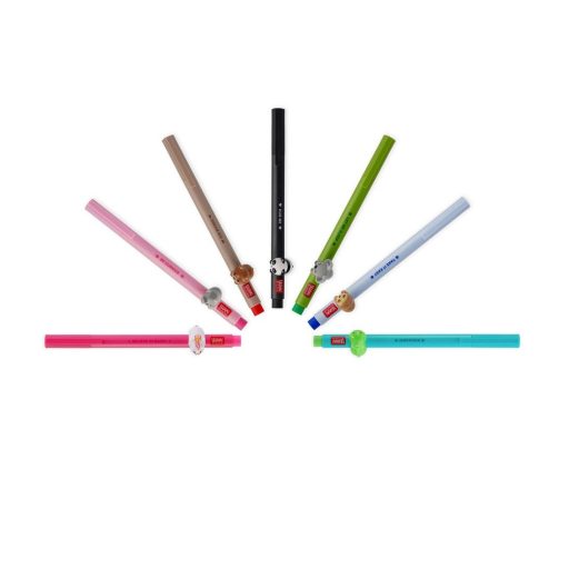 Legami Zselés toll, dino figurával, neon zöld tintával