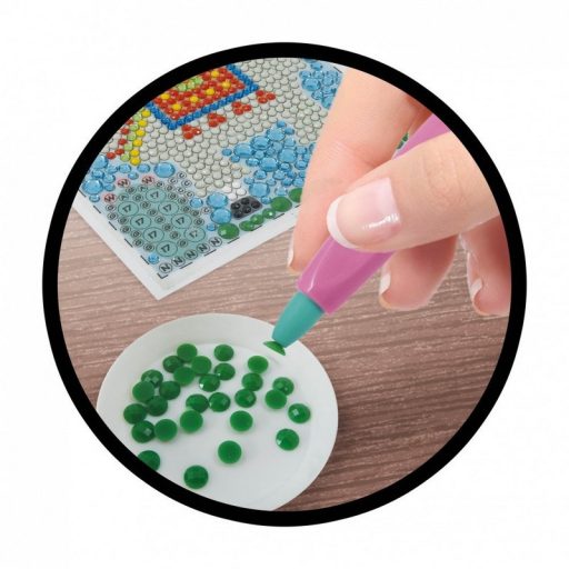 Buki Strasszkép készítő fa képkerettel-Láma