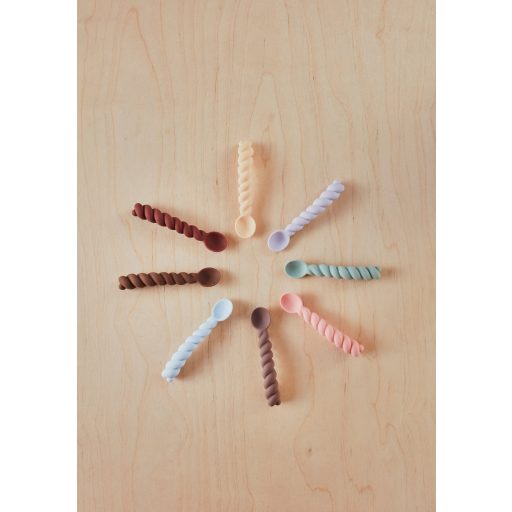 OYOY Mellow Spoon - kanál szett 3 darabos kiszerelés - Kék / szürke / menta