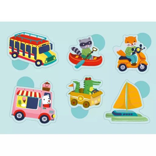 Auzou Matrica készlet, Közlekedési járművek 100 db-os