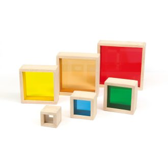 New Selection Készségfejlesztő színes kockák - 6 db