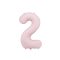 Party Deco 2-es számú fólia lufi, 86 cm, világos rózsaszín