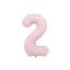 Party Deco 2-es számú fólia lufi, 86 cm, világos rózsaszín