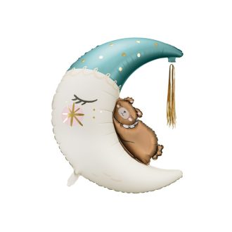 Party Deco Fólia lufi Maci a Holdon - Kék