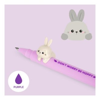 Legami Zselés toll, nyuszi figurával, lila tintával