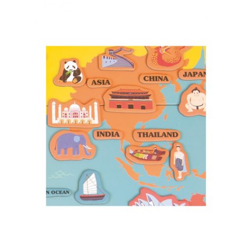 Mideer Hello World Mágneses világtérkép