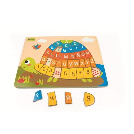 Andreu Toys Formaillesztő Puzzle - Teknős