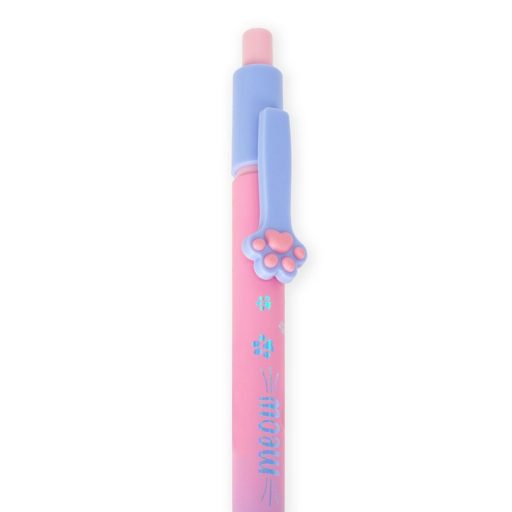 Legami golyóstoll, cicás, rózsaszín, kék tintával