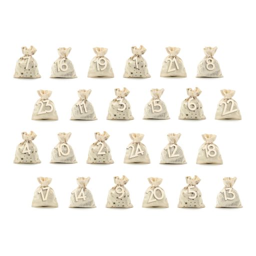 Parti Deco - Adventi naptár mini zsákok 24db