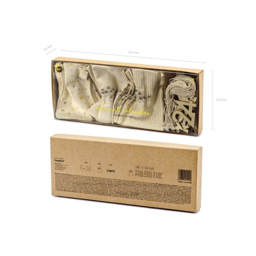 Parti Deco - Adventi naptár mini zsákok 24db