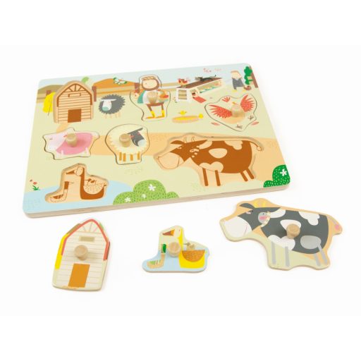 Andreu Toys Formaillesztő Puzzle Farm állatok