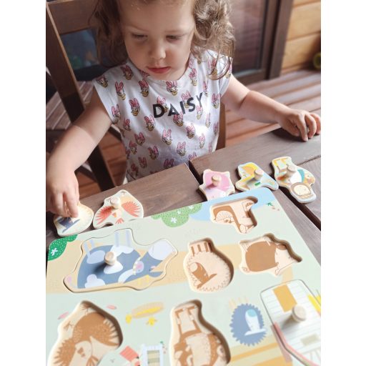 Andreu Toys Formaillesztő Puzzle Farm állatok