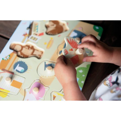 Andreu Toys Formaillesztő Puzzle Farm állatok