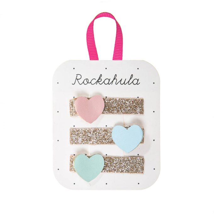 Rockahula Kids - Flora Heart Bar hajcsatok (3db)