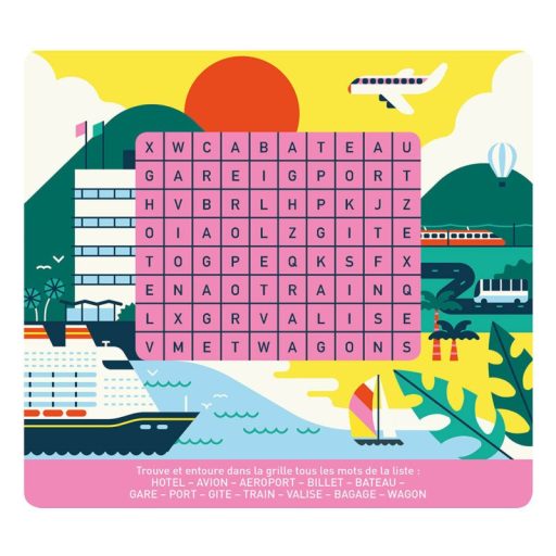 Auzou Letörölhető fejtörő feladatkártyák, Labirintusok a világ körül