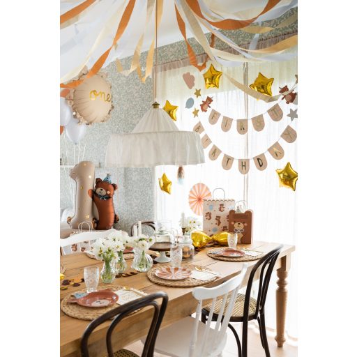 Party Deco 1-es számú fóliás léggömb medvével