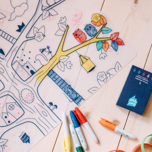 SuperPetit Szilikon kifestő szőnyeg - Varázsfa