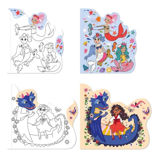 Avenir Mágikus vízzel festő könyv, Hercegnők