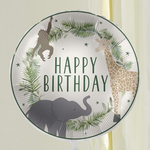 Ginger Ray Jungle Party Boldog születésnapot léggömb