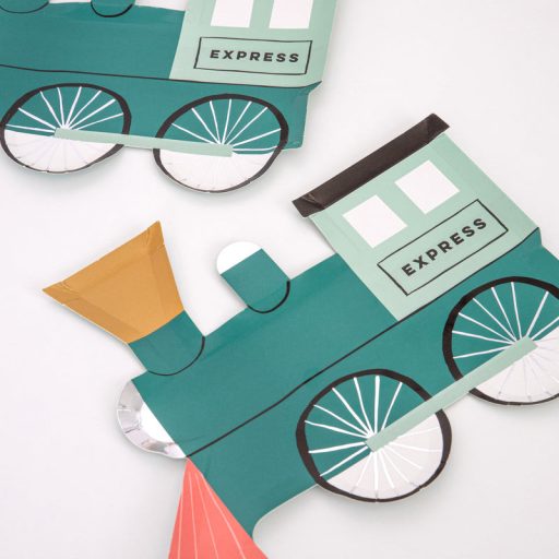 Meri Meri Vonat papír tányérok