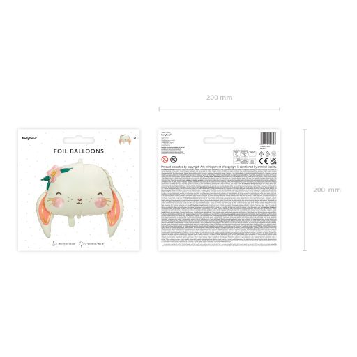 Party Deco Fólia lufi Nyuszi