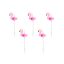 Party Deco Születésnapi gyertya Flamingók, 3cm 5 db
