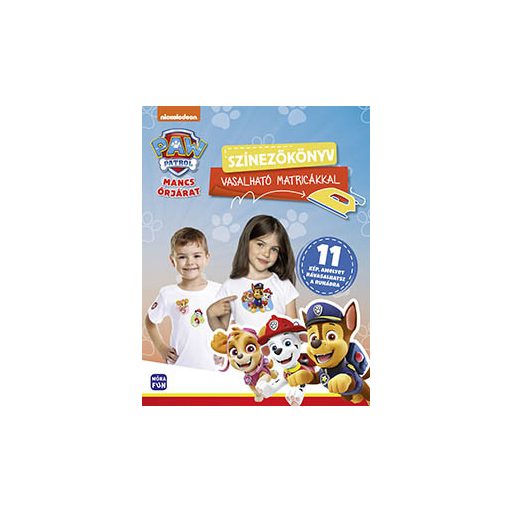 Móra Mancs Őrjárat - Színezőkönyv vasalható matricákkal