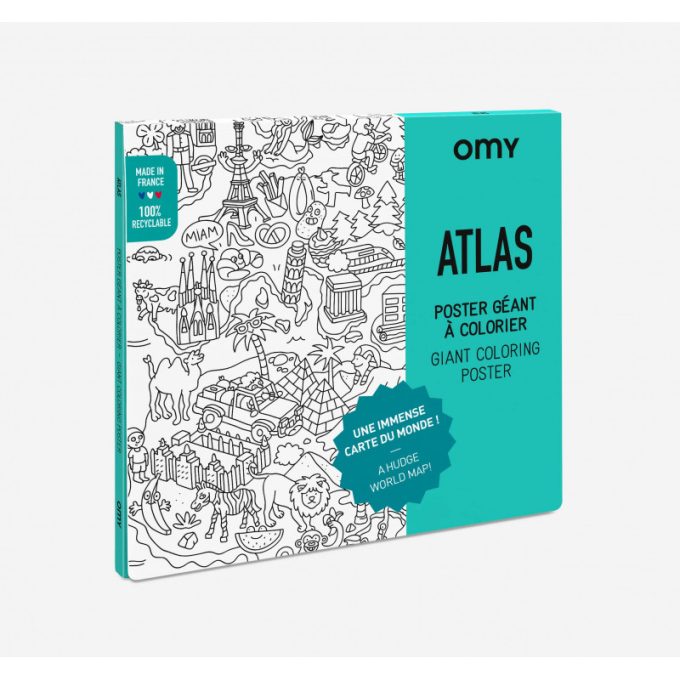OMY - Atlasz - Óriás színező poszter
