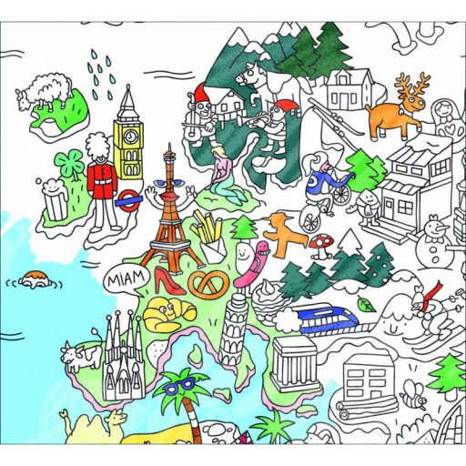 OMY Atlasz - Óriás színező poszter