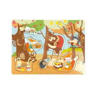 Andreu Toys Formabeillesztő fa puzzle - Erdő