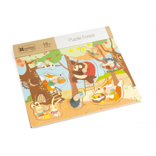 Andreu Toys Formabeillesztő fa puzzle - Erdő