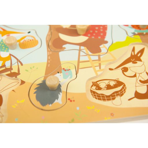 Andreu Toys Formabeillesztő fa puzzle - Erdő
