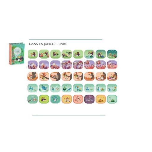 Moulin Roty Diavetítő lámpák - Mesevetítő könyv Dzsungel