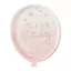 Ginger Ray Rosegold lufi alakú Happy Birthday papírtányér
