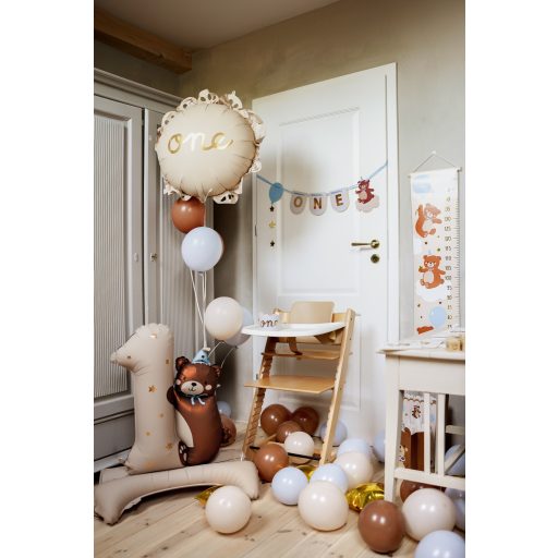 Party Deco Fóliás lufi pasztilla fodros One