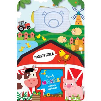  Napraforgó Mágnestábla - Rajzolj mókás tanyasi állatokat