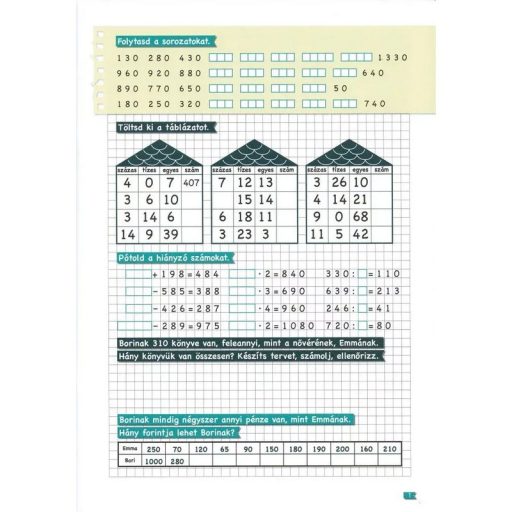 Napraforgó Tanoda - Gyakorlófeladatok negyedikeseknek 1.