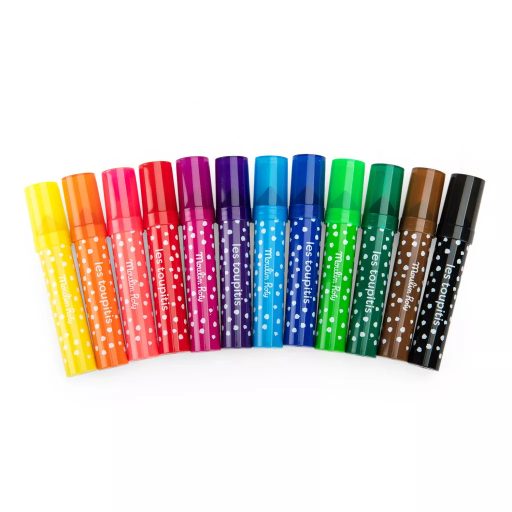 Moulin Roty - Kicsikék - Kimosható filctoll a legkisebbeknek -12 db-os