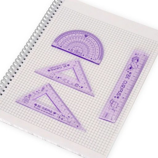 Legami vonalzókészlet, 4 részes, műanyag, hajlítható, cicás