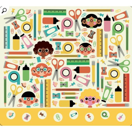 Auzou Letörölhető fejtörő feladatkártyák, Játék az iskolában