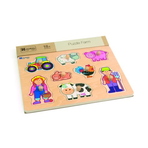 Andreu Toys Formaillesztő Puzzle - Farm