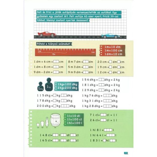 Napraforgó Tanoda - Gyakorlófeladatok harmadikosoknak 2.