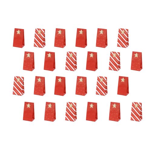 Party Deco Adventi naptár tasakok - 24 db