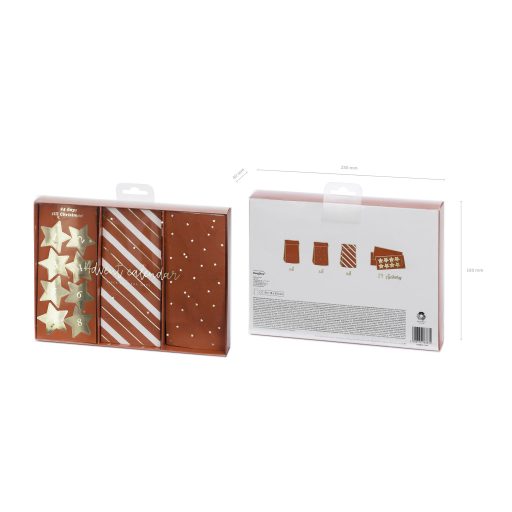 Party Deco Adventi naptár tasakok - 24 db