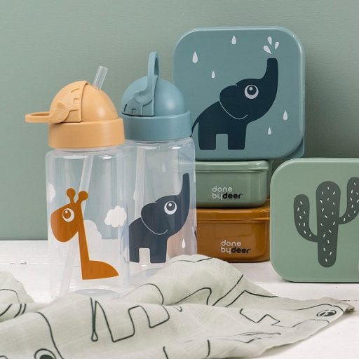 Done by Deer Szívószálas sportüveg, Raffi, mustár